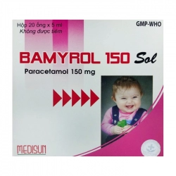 Bamyrol 150 Sol Medisun 20 ống x 5ml Bamyrol 150 Sol Medisun 20 ống x 5ml