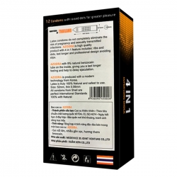 Bao Cao Su Azodra 4 in 1 Gân, Gai, Mỏng, Kéo Dài Quan Hệ, 12 Cái