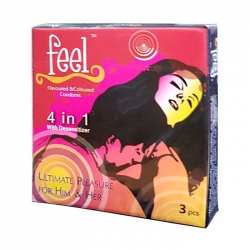 Bao cao su Feel 4 in 1 Hộp 3 cái