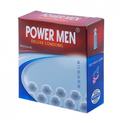 Bao cao su gân gai PowerMen Ngọc Trai Hộp 3 cái Bao cao su gân gai PowerMen Ngọc Trai Hộp 3 cái