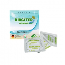 Bao cao su gan, gai, siêu mỏng Kingter Comdom, Hộp 3 cái 