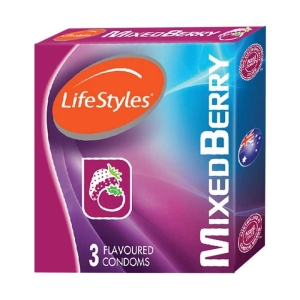 Bao cao su LifeStyles Mixed Berry 3 Cái