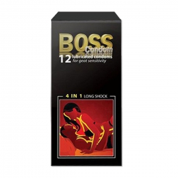 Bao cao su Malaysia Boss 4 trong 1, Hộp 12 Cái