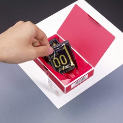 Bao cao su mỏng 0.01mm Nhật Bản Okamoto Zero One (Hộp 3 cái)