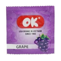 Bao cao su OK mùi nho, 3 cái