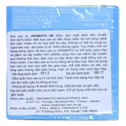 Bao Cao Su Okamoto Dot Cool, Hộp 3 Cái