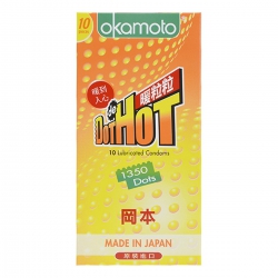 Bao Cao Su Okamoto Dot Hot, Hộp 10 Cái Bao Cao Su Okamoto Dot Hot, Hộp 10 Cái