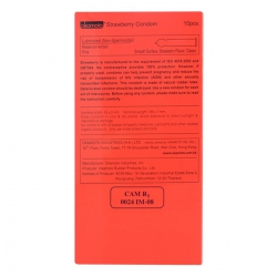 Bao Cao Su Okamoto Skinless Skin Strawberry, Hộp 10 Cái