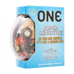 Bao cao su One Super Sensitive 53mm Hộp 3 cái