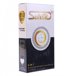 Bao Cao Su Safefit 4 In 1 - Hộp 12 Cái