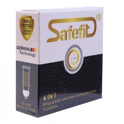 Bao Cao Su Safefit 4 In 1 - Hộp 3 Cái