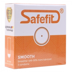 Bao Cao Su Safefit Smooth, Hộp 3 Cái