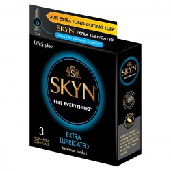 Bao Cao Su SKYN EXTRA LUBRICATED, Hộp 3 Cái