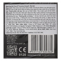 Bao Cao Su True-X CloseX, X - Series ôm sát tự nhiên (Hộp 3 cái)