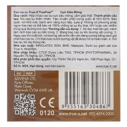 Bao Cao Su True-X Truefeel, S - Series siêu mỏng (Hộp 3 cái)