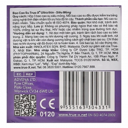Bao Cao Su True-X Ultra Thin Siêu Mỏng (Hộp 3 cái) Bao Cao Su True-X Ultra Thin Siêu Mỏng (Hộp 3 cái)