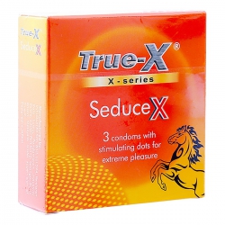 Bao Cao Su True-X, X - Series SeduceX Bề Mặt 600 Chấm Nổi (Hộp 3 cái)