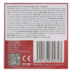 Bao cao su True-X X’trojan, X-series Gân Và Chấm Nổi (Hộp 3 cái) Bao cao su True-X X’trojan, X-series Gân Và Chấm Nổi (Hộp 3 cái)