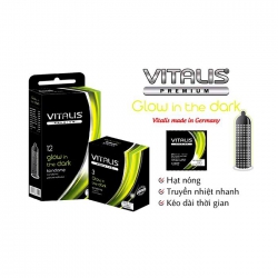 Bao cao su Vitalis Glow In The Dark Hộp 12 cái Bao cao su Vitalis Glow In The Dark Hộp 12 cái