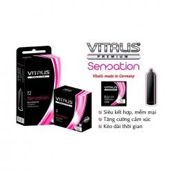 Bao cao su Vitalis Sensation Hộp 12 cái Bao cao su Vitalis Sensation Hộp 12 cái
