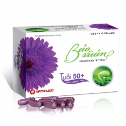 Bảo Xuân 50+ cân bằng nội tiết tố nữ, Hộp 30 viên Bảo Xuân 50+ cân bằng nội tiết tố nữ, Hộp 30 viên