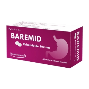 Baremid 100mg Herabiopharm 6 vỉ x 10 viên (Rebamipide)