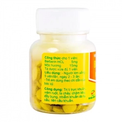 Berberin Mộc Hương Hadiphar 100 viên