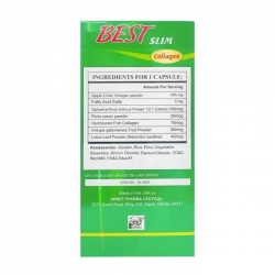 Tpbvsk giảm cân Best Slim Collagen USA, Chai 40 viên