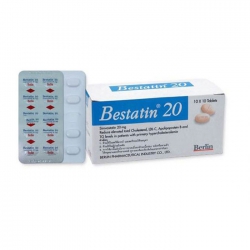 Thuốc tim mạch Bestatin 20mg, Hộp 100 viên Thuốc tim mạch Bestatin 20mg, Hộp 100 viên