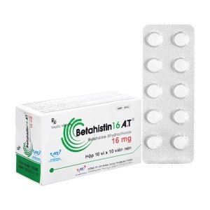 Betahistin 16 A.T An Thiên 10 vỉ x 10 viên (Betahistine)