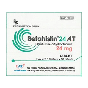 Betahistin 24 A.T An Thiên 10 vỉ x 10 viên (Betahistine)