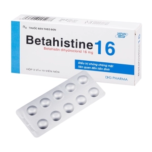 Betahistine 16 DHG Pharma 3 vỉ x 10 viên (Betahistine)