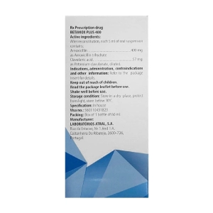 Betamox Plus 400 Atral 60ml (Amoxicillin + Acid clavulanic)