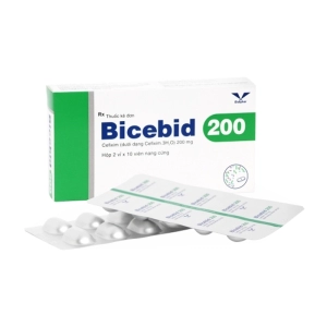 Bicebid 200 Bidiphar 2 vỉ x 10 viên (Cefixim trihydrat)