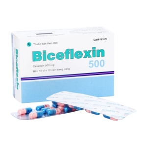 Biceflexin 500 Bidiphar 10 vỉ x 10 viên (Cefalexin monohydrat)