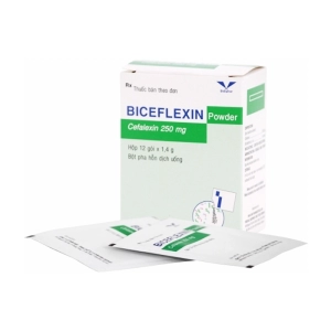 Biceflexin Powder 250mg Bidiphar 12 gói x 1.4g (Cefalexin)