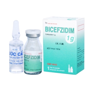 Bicefzidim 1g Bidiphar 1 lọ + 1 ống (Ceftazidim)