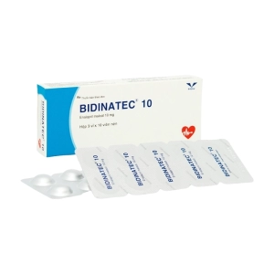 Bidinatec 10 Bidiphar 3 vỉ x 10 viên (Enalapril maleat)