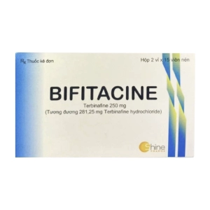 Bifitacine 250mg Shine Pharma 2 vỉ x 15 viên (Terbinafin hydroclorid)