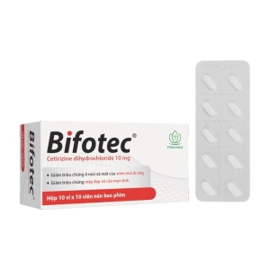 Bifotec 10mg Fremed 10 vỉ x 10 viên (Cetirizine dihydrochloride)