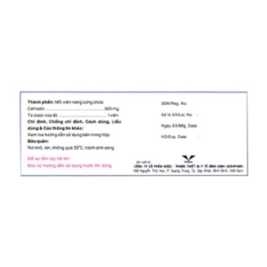 Bifradin 500mg Bidiphar 10 vỉ x 10 viên (Cefradin)