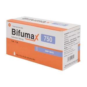 Bifumax 750 Bidiphar 10 lọ (Cefuroxim)