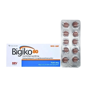 Bigiko 80 BRV 3 vỉ x 10 viên (Ginkgo biloba)