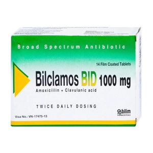 Bilclamos Bid 1000mg Bilim Ilac 2 vỉ x 7 viên (Amoxicillin + Acid clavulanic)