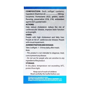 Bili Shark Bidiphar lọ 100 viên - Hỗ trợ giảm cholesterol