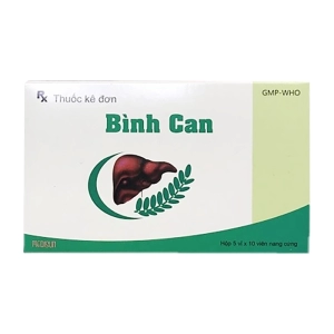 Bình Can Medisun 5 vỉ x 10 viên Bình Can Medisun 5 vỉ x 10 viên