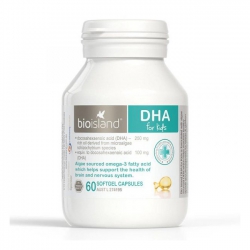 Bio Island DHA for kids, Chai 60 viên Bio Island DHA for kids, Chai 60 viên