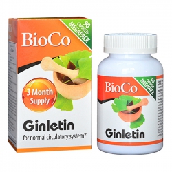 Tpbvsk bổ não BioCo Ginletin, Hộp 90 viên