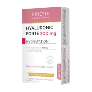 Biocyte Hyaluronic Forte 300mg 2 vỉ x 15 viên – Bổ sung Acid Hyaluronic
