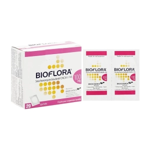 Bioflora 100mg Biocodex 20 gói (Saccharomyces)